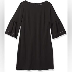 Ivanka Trump Women's Bell Sleeve Scuba Crepe‎ Dress with Hardware 14
